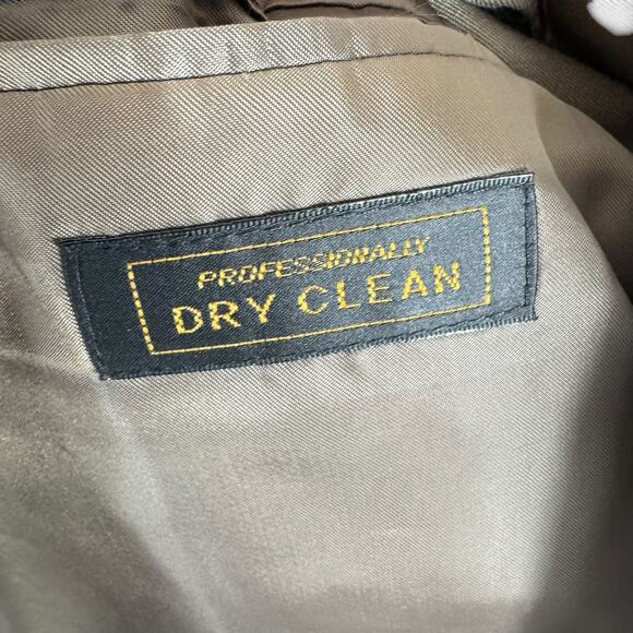 Massimo Collezioni NWOT Tan Lined Single Breasted Button Up Blazer Men's Sz 46R - Picture 9 of 9